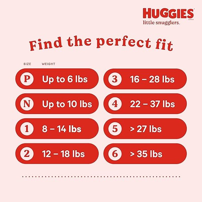 huggies size chart