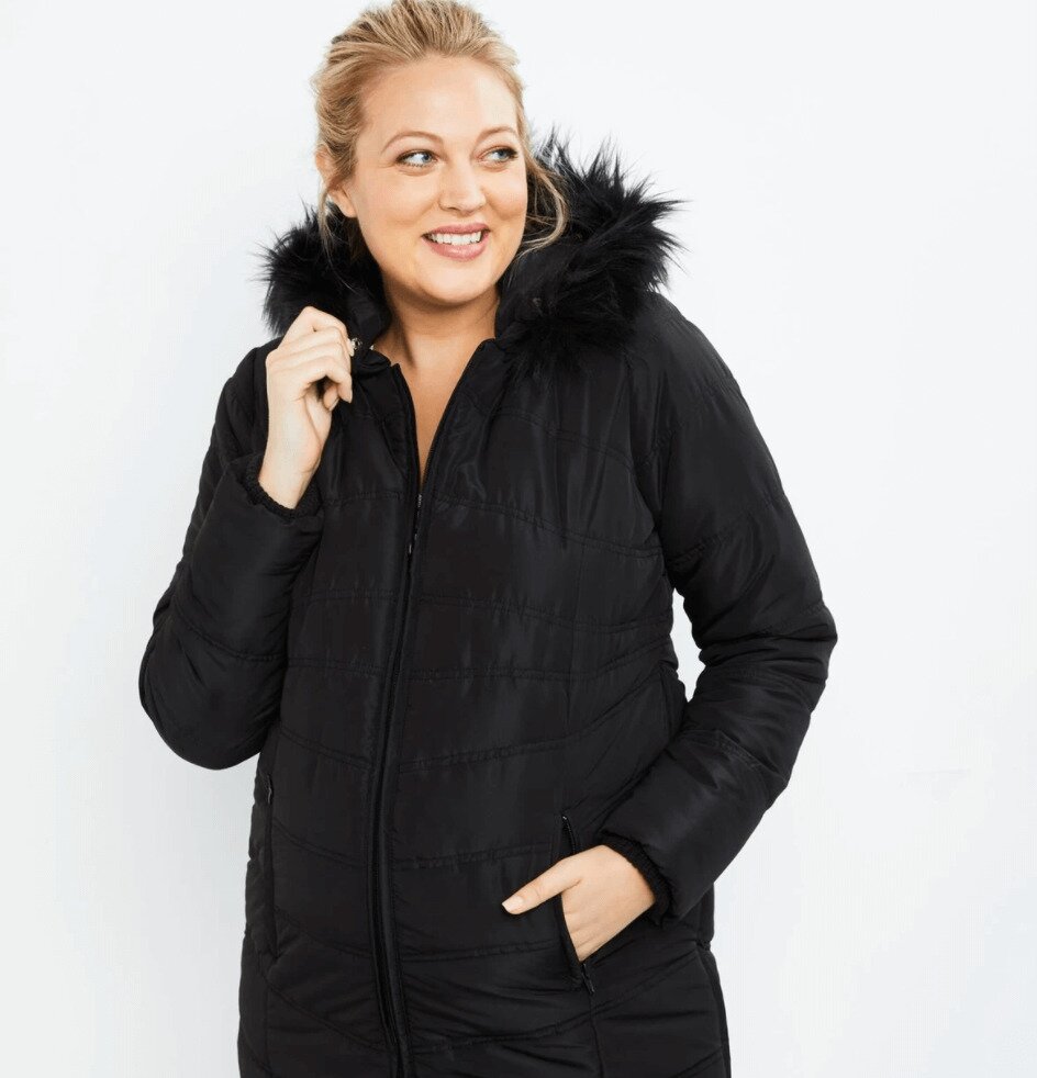 Motherhood Maternity Expandable Quilted Puffer Maternity Coat Truly Mama